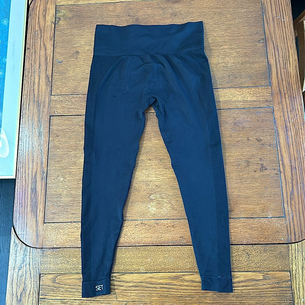 Set Active Black Leggings